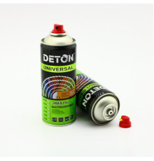 U9002 Аэрозольная краска «Deton Universal» RAL 9002 цвет Серо-белый, глянцевая, акриловая 520 мл «Де